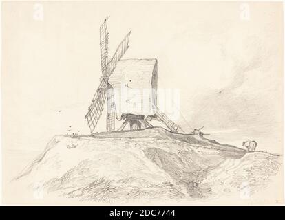 John Sell Cotman, (artiste), British, 1782 - 1842, Eye Mill in Suffolk, graphite sur papier vélin, total: 24.6 x 33.9 cm (9 11/16 x 13 3/8 po Banque D'Images