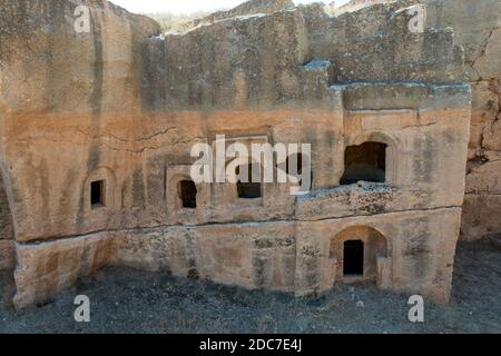 Dara est une ancienne ville historique située sur le Mardin. Ruines de la ville ancienne de Mésopotamia Dara. (Mardin - Turquie) Banque D'Images