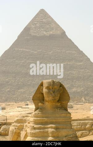 LE PLATEAU DE GIZA, ÉGYPTE Banque D'Images