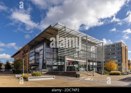 Campus Centre Building, Université de Montfort, Leicester, Royaume-Uni Banque D'Images