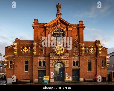 Belgrave Neighborhood Center étant utilisé comme centre d'essai. Les événements de Diwali 2020 ont été annulés à Leicester en raison de la pandémie de coronavirus Covid-19. Banque D'Images