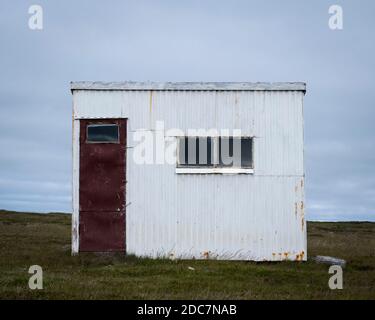 Petite maison abandonnée en Islande Banque D'Images