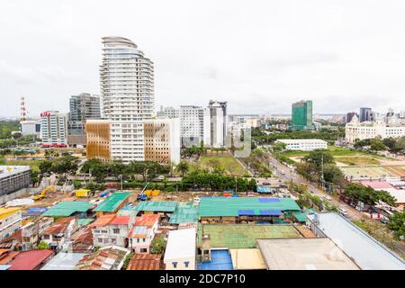 Une partie du paysage urbain de Ceu City, Philippines Banque D'Images