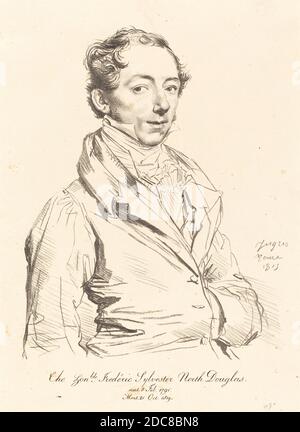 Jean-Auguste-Dominique Ingres, (artiste), français, 1780 - 1867, Frédéric Sylvester Douglas, 1815, lithographie Banque D'Images