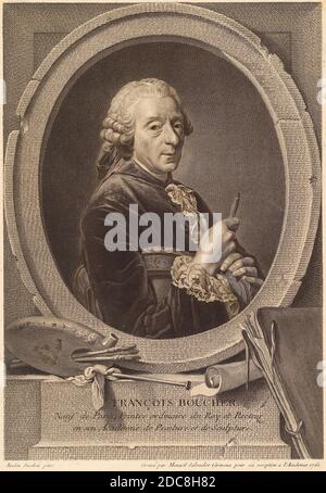 Manuel Salvador Carmona, (artiste), espagnol, 1734 - 1820, François Boucher, 1761, gravure et gravure Banque D'Images