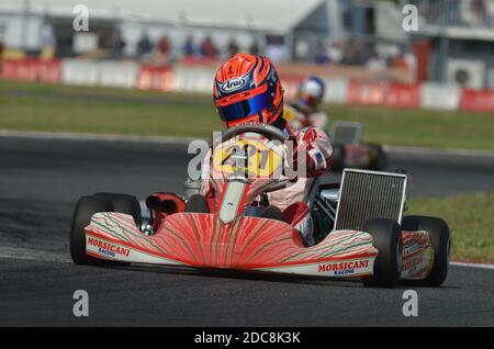 Sarno, Naples, Italie 2011; Antonio Fuoco qui est actuellement pilote de réserve/essai de Formule 1 de Ferrari. Banque D'Images