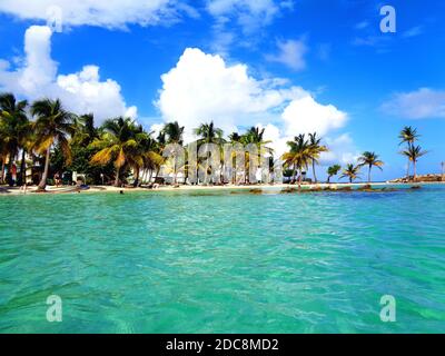 'Plage du Bourg' à Sainte-Anne, Guadeloupe Banque D'Images