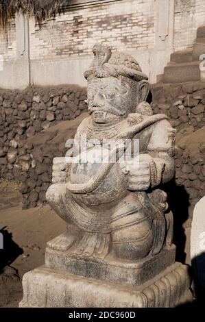 Statue au temple hindou de Pura Luhur Poten, Mont Bromo, Java-est, Indonésie, Asie, Asie Banque D'Images