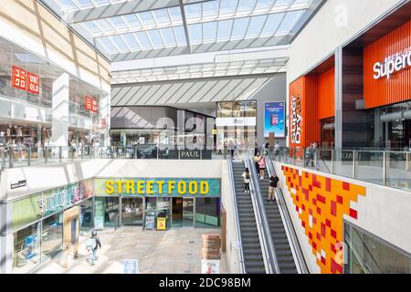 Shopping Levels, Westgate Shopping Centre, Oxford, Oxfordshire, Angleterre, Royaume-Uni Banque D'Images