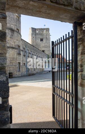 Oxford Castle & prison, Oxford Castle Quarter, Castle Street, Oxford, Oxfordshire, Angleterre, Royaume-Uni Banque D'Images