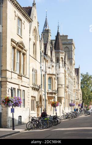 Trinity College, Université d'Oxford, Broad Street, Oxford, Oxfordshire, Angleterre, Royaume-Uni Banque D'Images