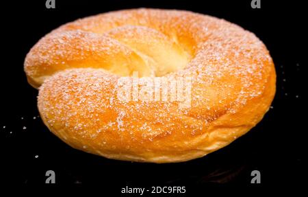 Big Sweet Sugar Pretzel - gros plan Banque D'Images