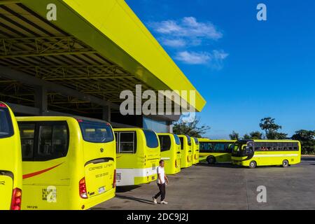 La gare routière de Ceres à Iloilo City, Philippines Banque D'Images