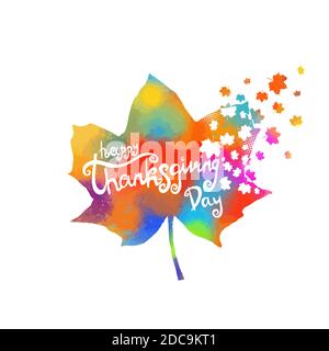 Bonne lettre de Thanksgiving. Arrière-plan vectoriel. SPE 10 Illustration de Vecteur