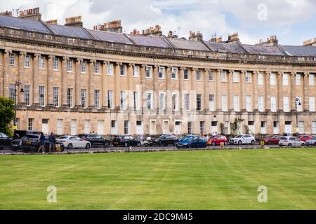 The Royal Crescent, Bath, Somerset, Angleterre, GB, Royaume-Uni Banque D'Images