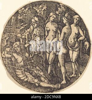 Hans Springinklee, (artiste), allemand, actif 1512/1522, jugement de Paris, coupe de bois Banque D'Images