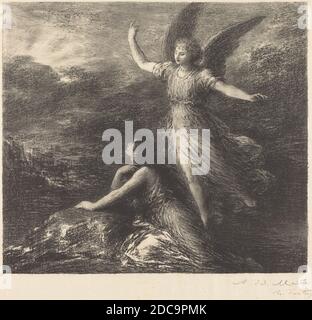 Henri Fantin-Latour, (artiste), français, 1836 - 1904, débuts de 'Paradise and the Peri' (2e plaque), 's Paradies und die Peri' de Schumann, (série), 1894, lithographie Banque D'Images