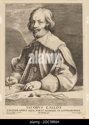 Lucas Emil Vorsterman, (artiste), Flamand, 1595 - 1675, Sir Anthony van Dyck, (artiste d'après), Flamand, 1599 - 1641, Jacques Callot, gravure Banque D'Images