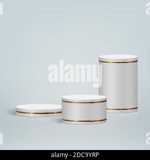 scène 3D minimale avec podium, maquette de présentation de produit cosmétique Illustration de Vecteur