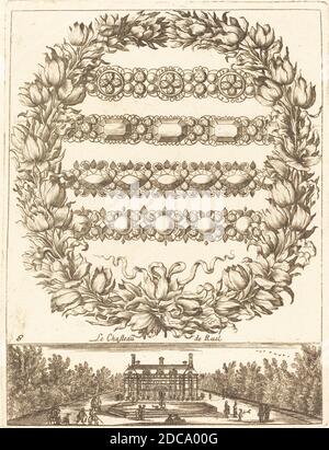 François le Febvre, (artiste), français, actif 1635/1657, le chapeau de Ruel, livre nouveau de sorties d'orfevries : pl.8, (série), probablement 1665, gravure Banque D'Images