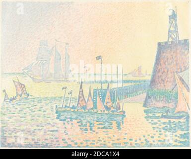 Paul Signac, (artiste), français, 1863 - 1935, soirée (le soir), 1898, lithographie 5 couleurs Banque D'Images