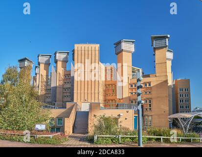 Bibliothèque Lanchester, université de Coventry, Angleterre. Banque D'Images