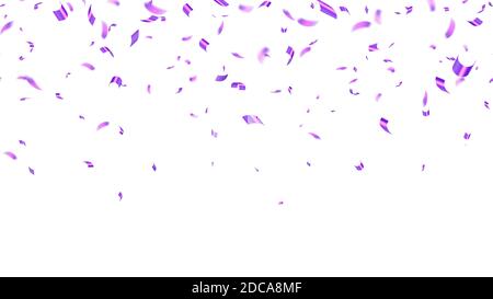 Un petit confetti en feuilles violettes tombe Illustration de Vecteur