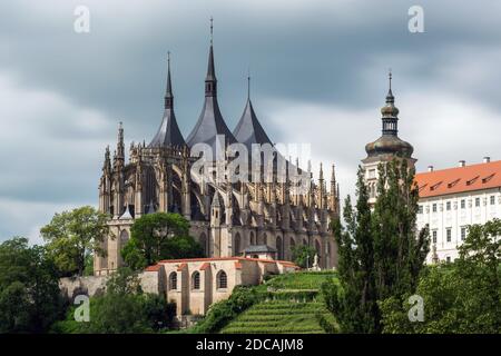 Cathédrale de la Saint Barbora à Kutna Hora Banque D'Images