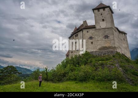 Château de Vaduz, Liechtenstein Banque D'Images