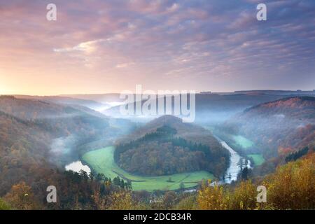 vallée de Semois, Belgique, Semois Banque D'Images