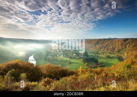 vallée de Semois, Belgique, Semois Banque D'Images