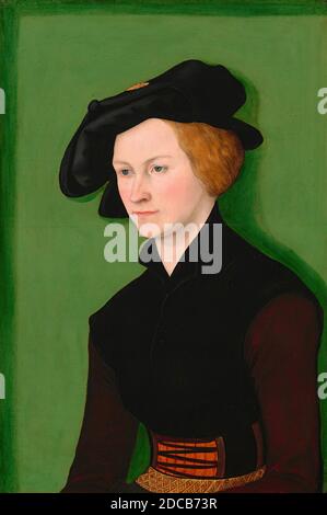 Lucas Cranach The Elder, (artiste), allemand, 1472 - 1553, Portrait d'une femme, 1522, huile sur panneau, surface peinte : 58 x 39.8 cm (22 13/16 x 15 11/16 po.), support : 58.7 x 40.5 cm (23 1/8 x 15 15/16 po Banque D'Images