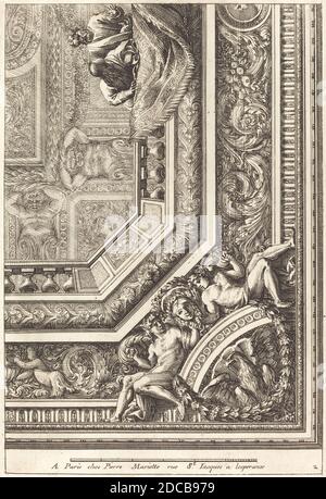 Jean Lepautre, (artiste), français, 1618 - 1682, quarts de plafons, quarts de plafons : pl.2, (série), gravure Banque D'Images