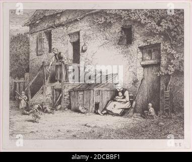 Devant la Chambre, 1845. Banque D'Images