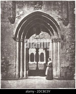 Portail Saint-Trophime; ENTR&#xe9;e du CLO&#xee;tre, Arles, &#xc9;Glise M&#xe9;Tropolitaine de Saint-Trophime, 1852. [Entrée au cloître, église Saint-Trophime, Arles]. Banque D'Images