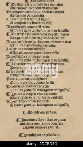 Libbretto nouellamete componto per maestro Domenico da Sera...lauorare di ogni sorte di punti, page 22 (recto), 12 avril 1532. [Poème]. Banque D'Images