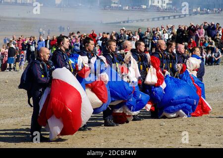 L'équipe de présentation de la parachute Falcons Banque D'Images