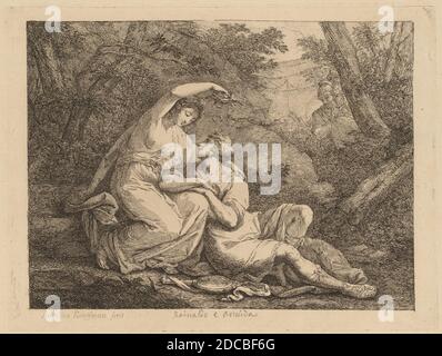 Angelica Kauffmann, (artiste), Suisse, 1741 - 1807, Rinaldo et Armida, gravure Banque D'Images