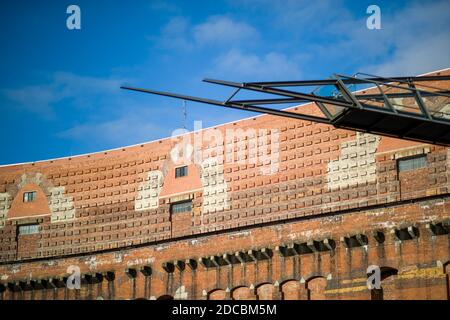 Nuremberg, Allemagne. 20 novembre 2020. Vue sur les murs intérieurs de la salle des congrès sur l'ancien site du rassemblement du parti nazi. Credit: Daniel Karmann/dpa/Alay Live News Banque D'Images