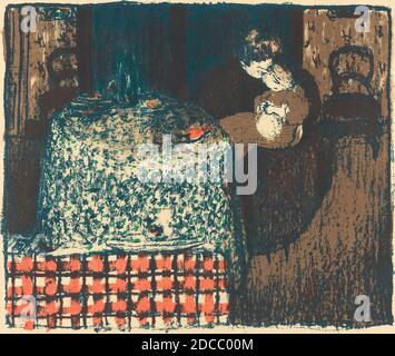 Edouard Vuillard, (artiste), Français, 1868 - 1940, maternité (Maternite), 1896, lithographie couleur Banque D'Images