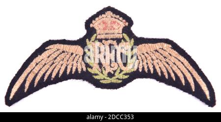 Insigne de tunique du Royal Flying corps, prédécesseurs de la Royal Air Force pendant la première Guerre mondiale Banque D'Images