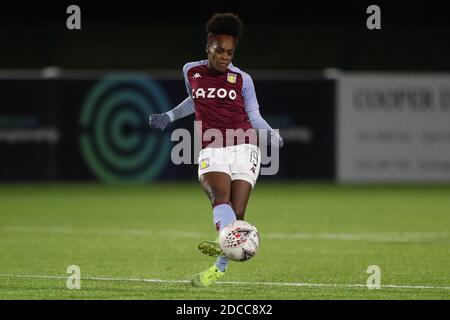 DURHAM, ANGLETERRE. 18 NOVEMBRE Diana Silva de Aston Villa pendant le match de la coupe continentale des femmes de la FA entre Durham Women et Aston Villa au château de Maiden, Durham City, le mercredi 18 novembre 2020. (Credit: Mark Fletcher | MI News) Credit: MI News & Sport /Alay Live News Banque D'Images