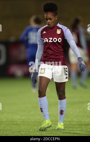 DURHAM, ANGLETERRE. 18 NOVEMBRE Diana Silva de Aston Villa pendant le match de la coupe continentale des femmes de la FA entre Durham Women et Aston Villa au château de Maiden, Durham City, le mercredi 18 novembre 2020. (Credit: Mark Fletcher | MI News) Credit: MI News & Sport /Alay Live News Banque D'Images