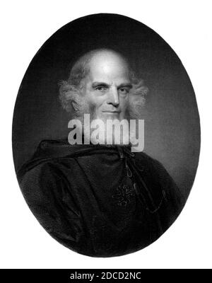 William Cullen Bryant, poète et éditeur américain Banque D'Images