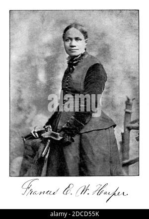 Frances Harper, Abolitionniste et auteur américain Banque D'Images