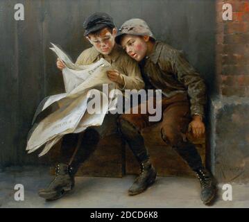 Karl Witkowski - The War News, 1898. Banque D'Images