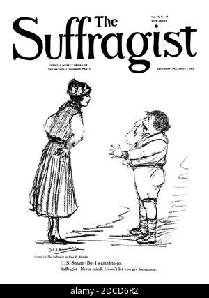 Le Suffragist, 1917 Banque D'Images