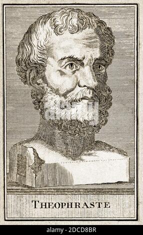 Théophrastus, botaniste et philosophe grec ancien Banque D'Images