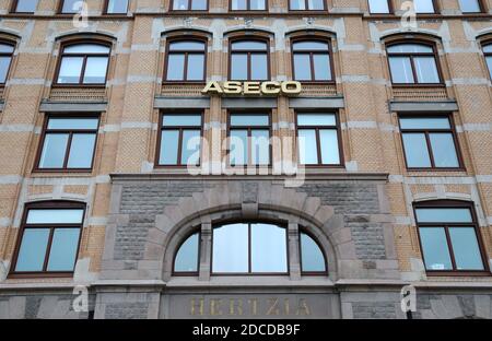 Art nouveau style Hertziahuset à Göteborg qui est maintenant utilisé En tant que bureau par ASECO Banque D'Images