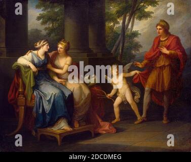 Angelica Kauffmann - Vénus incite Helen à tomber amoureux Avec Paris Banque D'Images